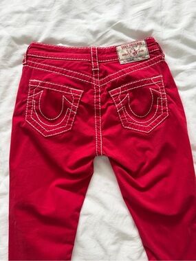 True Religion‎ Red Y2K Jeans Size 26